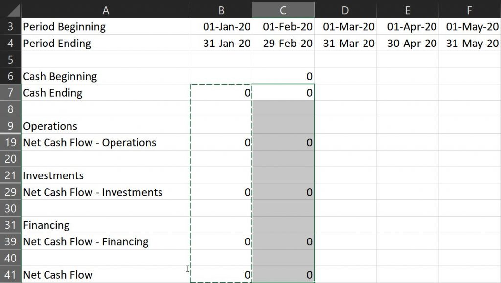 arus kas excel 13