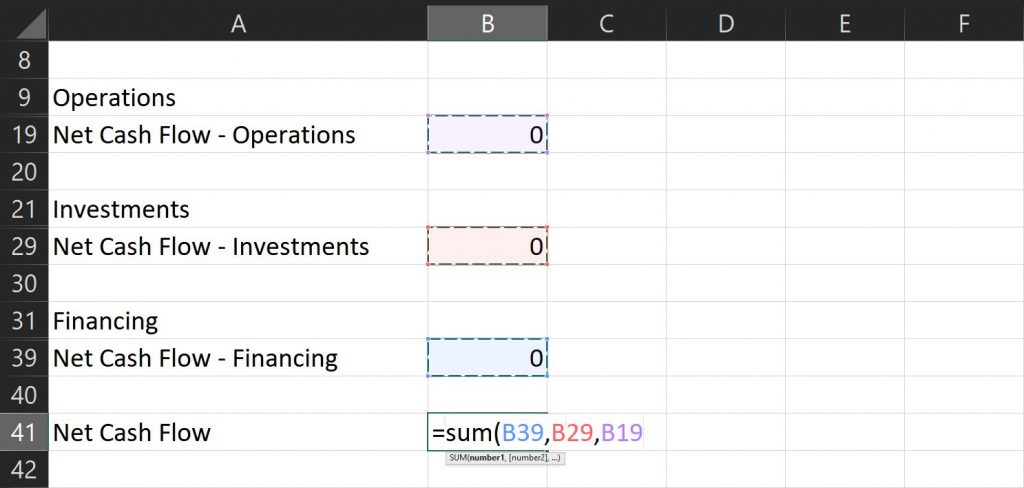 arus kas excel 9