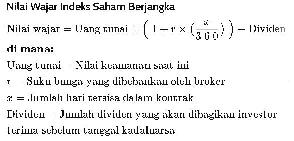 rumus fair value saham