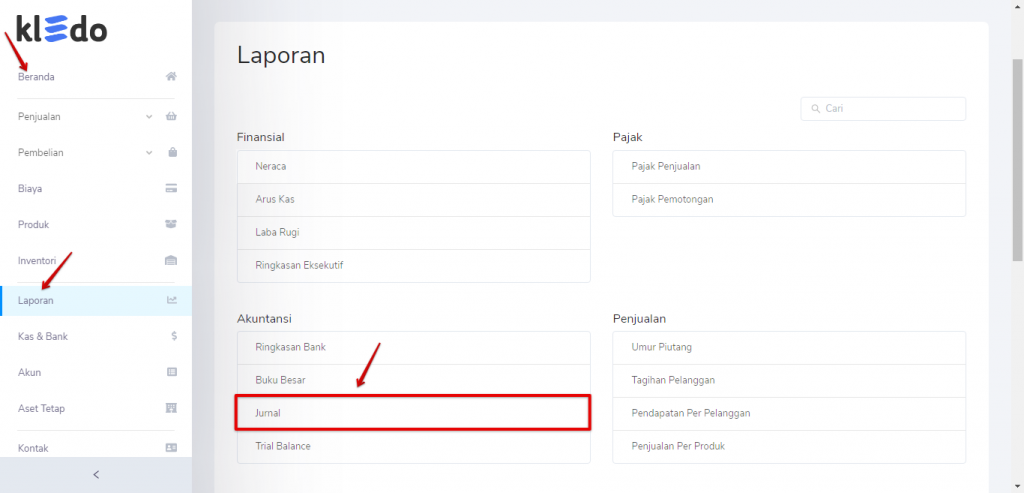 jurnal pelunasan piutang Target9Pos