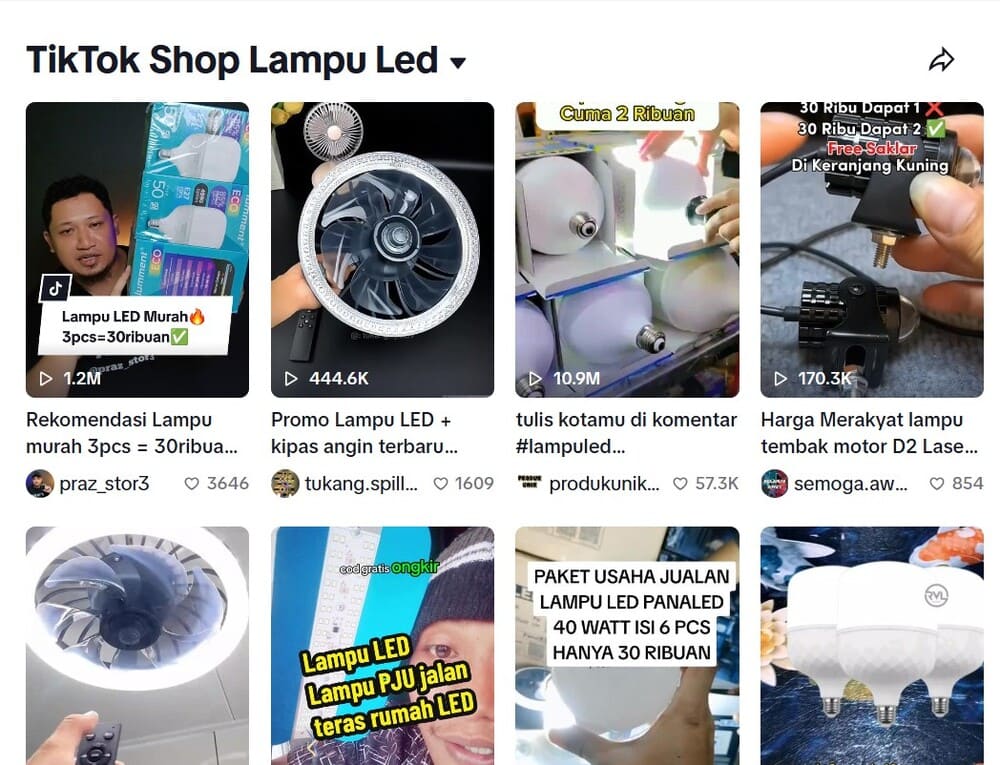 ide jualan tiktok