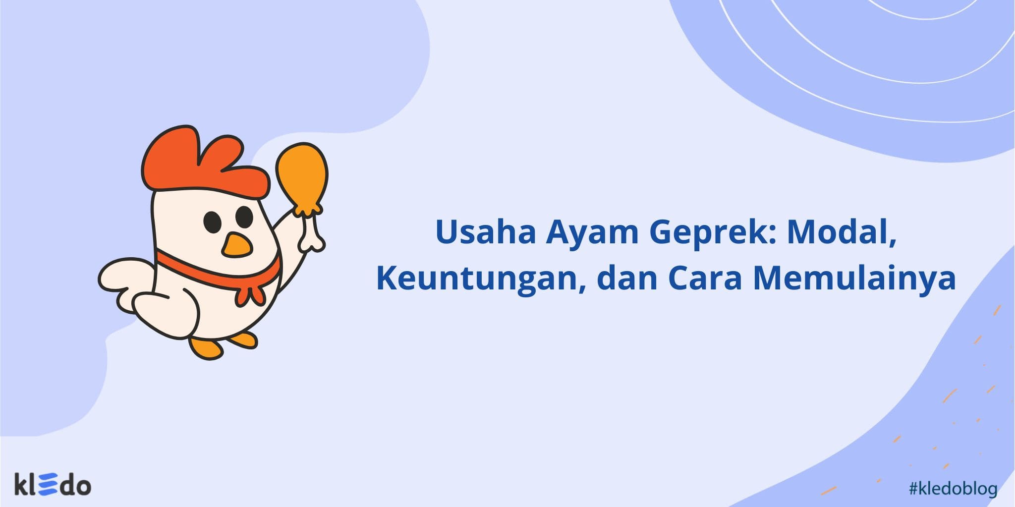 usaha ayam geprek banner