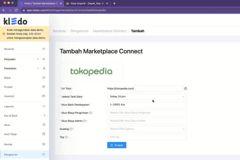 dashboard tokopedia