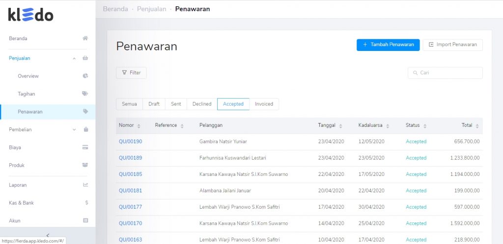 Disetujui penawaran Target9Pos