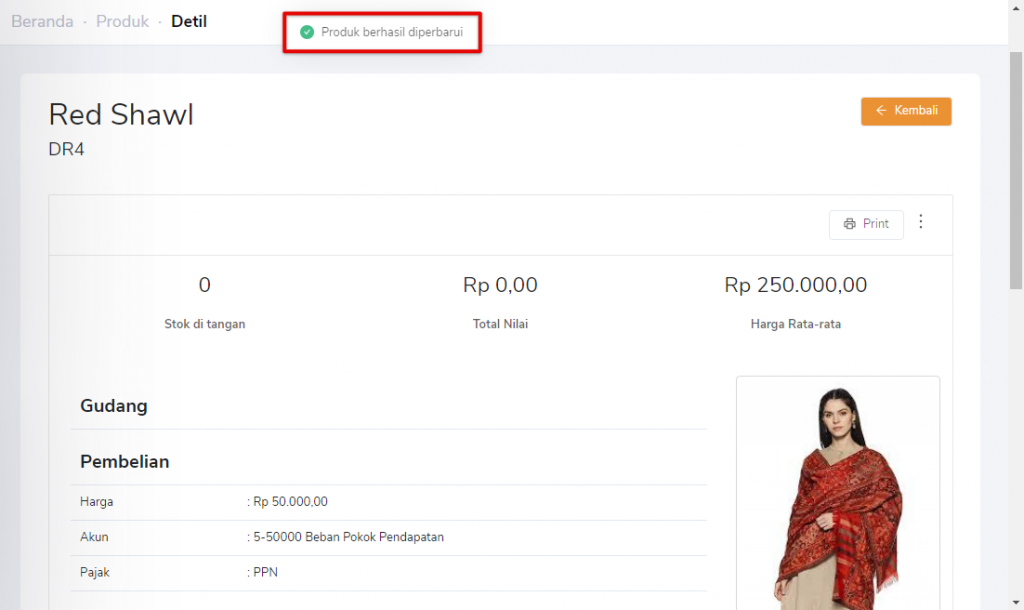 Produk berhasil diperbarui