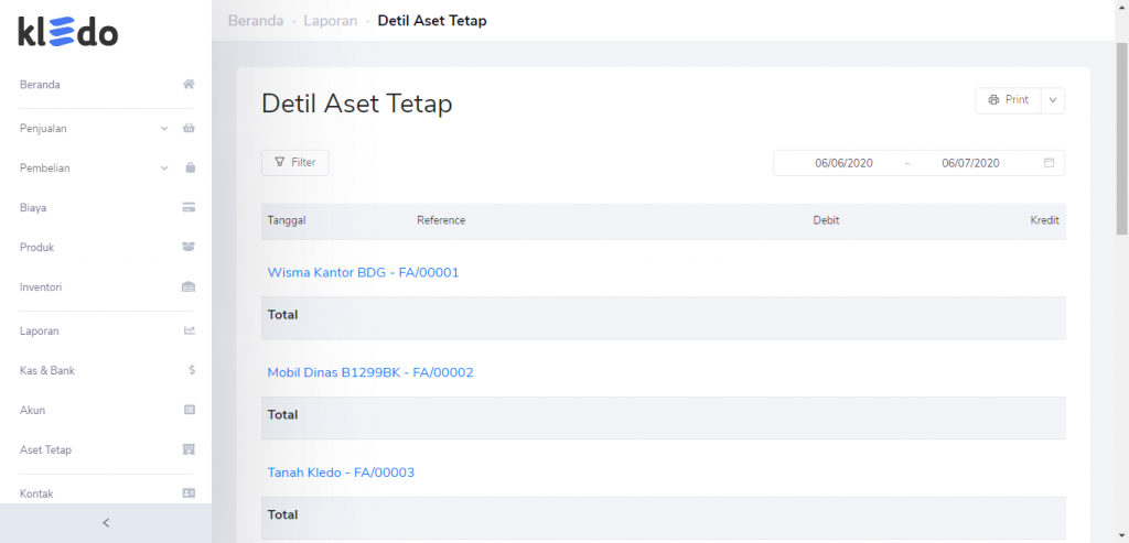 Detil aset tetap Target9Pos