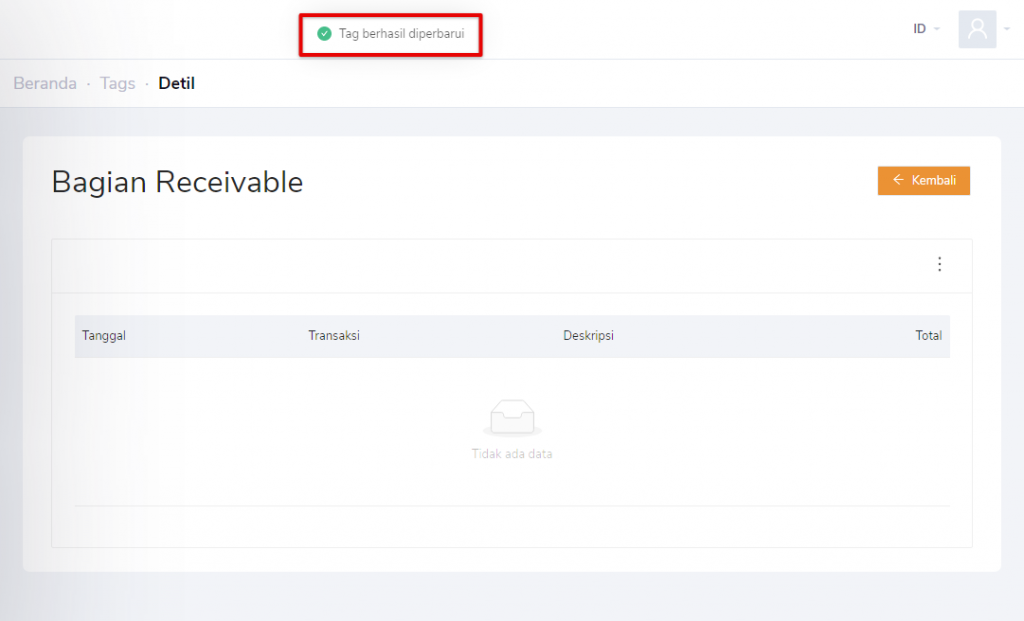 Tags Berhasil Diperbarui