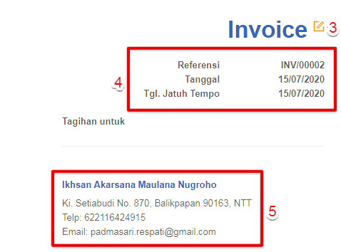 Ubah nama invoice jual Target9Pos